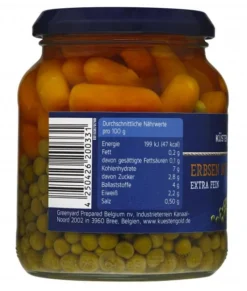 Küstengold Erbsen Mit Möhren Extra Fein 5 Küstengold Erbsen Mit Möhren Extra Fein -Lebensmittelserien Geschäft 4502040214 4250426200331 03.jpg