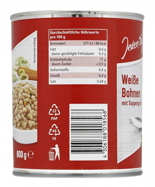 Noliko Weiße Bohnen Mit Suppengrün 2 Noliko Weiße Bohnen Mit Suppengrün – Bild 2