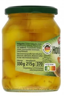 Hengstenberg Honig-Gurken Mild-süß -Lebensmittelserien Geschäft 4502040397 40081588 03