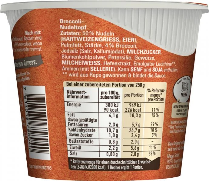 Maggi 5 Minuten Terrine Broccoli Nudeltopf 4 Maggi 5 Minuten Terrine Broccoli Nudeltopf – Bild 4