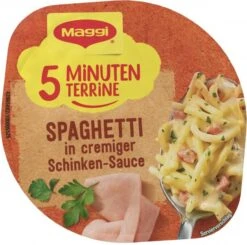 Maggi 5 Minuten Terrine Spaghetti In Cremiger Schinkensauce -Lebensmittelserien Geschäft 4502050398 4005500339458 03.jpg