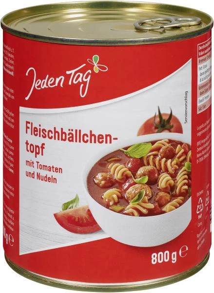Jeden Tag Fleischbällchentopf Mit Tomaten Und Nudeln 1 Jeden Tag Fleischbällchentopf Mit Tomaten Und Nudeln