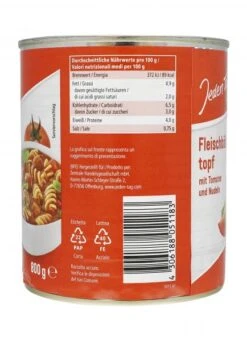 Jeden Tag Fleischbällchentopf Mit Tomaten Und Nudeln 5 Jeden Tag Fleischbällchentopf Mit Tomaten Und Nudeln -Lebensmittelserien Geschäft 4502050604 4306188051183 03