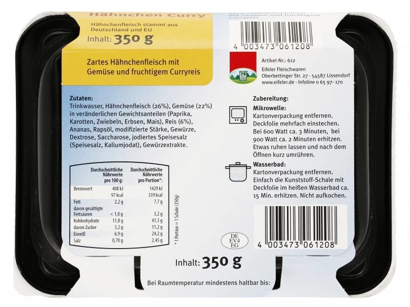 Eifel Mr. Fix Hähnchen Curry 2 Eifel Mr. Fix Hähnchen Curry – Bild 2