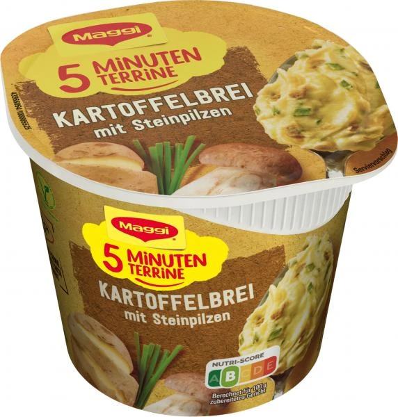 Maggi 5 Minuten Terrine Kartoffelbrei Mit Steinpilzen 1 Maggi 5 Minuten Terrine Kartoffelbrei Mit Steinpilzen