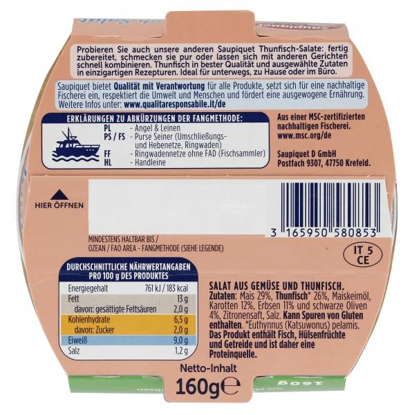 Saupiquet Thunfisch-Salat Western 2 Saupiquet Thunfisch-Salat Western – Bild 2