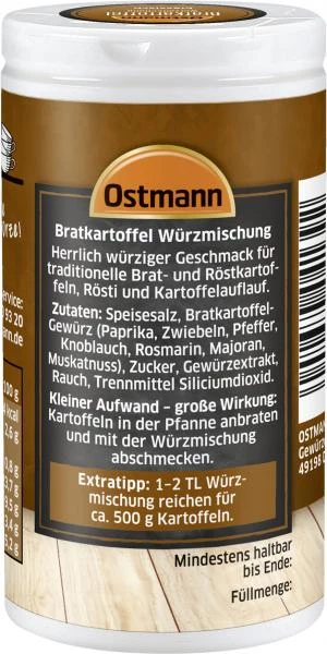 Ostmann Bratkartoffel Würzermischung Klassisch 3 Ostmann Bratkartoffel Würzermischung Klassisch – Bild 3