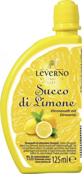 Leverno Succo Di Limone 1 Leverno Succo Di Limone