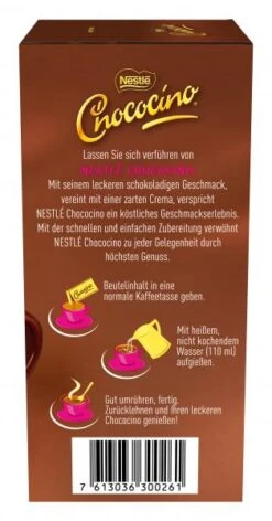 Nestlé® Nestlé Chococino Trinkschokolade -Lebensmittelserien Geschäft 4502090040 07613036300261 03