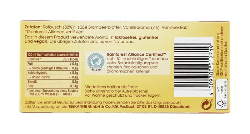 Teekanne Rooibos Vanille 5 Teekanne Rooibos Vanille – Bild 5