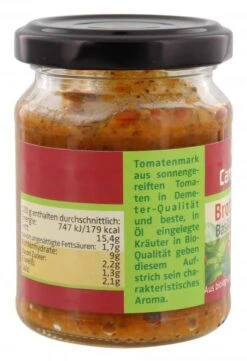 Demeter Bio Brotaufstrich Basilikum-Tomate -Lebensmittelserien Geschäft 4502100648 4045178003954 03.jpg