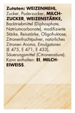 Dr. Oetker Zitronen Kuchen -Lebensmittelserien Geschäft 4502110004 4000521029982 05