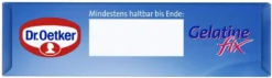 Dr. Oetker Gelatine Fix -Lebensmittelserien Geschäft 4502110630 4000521722609 06