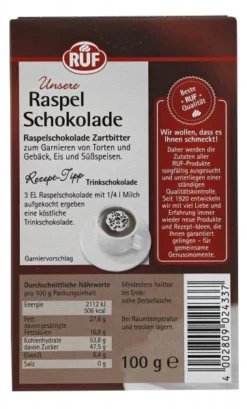 Ruf Raspel Schokolade Zartbitter -Lebensmittelserien Geschäft 4502111261 4002809024337 03.jpg