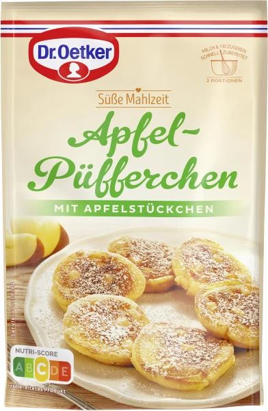 Dr. Oetker Süße Mahlzeit Apfel-Püfferchen 1 Dr. Oetker Süße Mahlzeit Apfel-Püfferchen