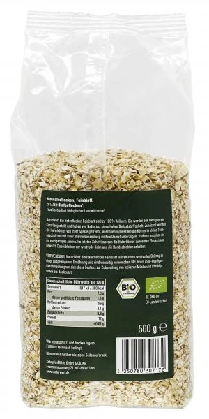 NaturWert Bio Haferflocken Feinblatt 2 NaturWert Bio Haferflocken Feinblatt – Bild 2