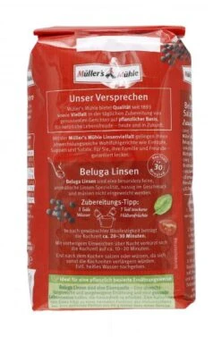 Müller's Mühle Beluga Linsen -Lebensmittelserien Geschäft 4502112326 4000286231873 03