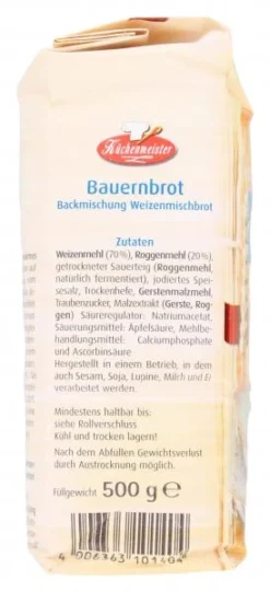 Küchenmeister Backmischung Bauernbrot -Lebensmittelserien Geschäft 4502113464 4006363101404 04.jpg