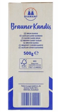 Kölner Brauner Kandis -Lebensmittelserien Geschäft 4502120029 4001726344009 04