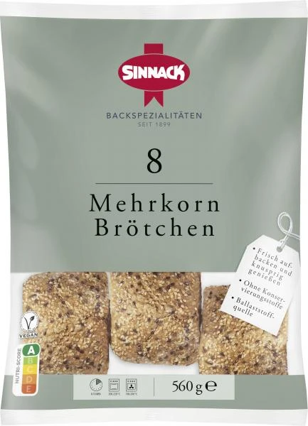 Sinnack Mehrkorn Brötchen 1 Sinnack Mehrkorn Brötchen