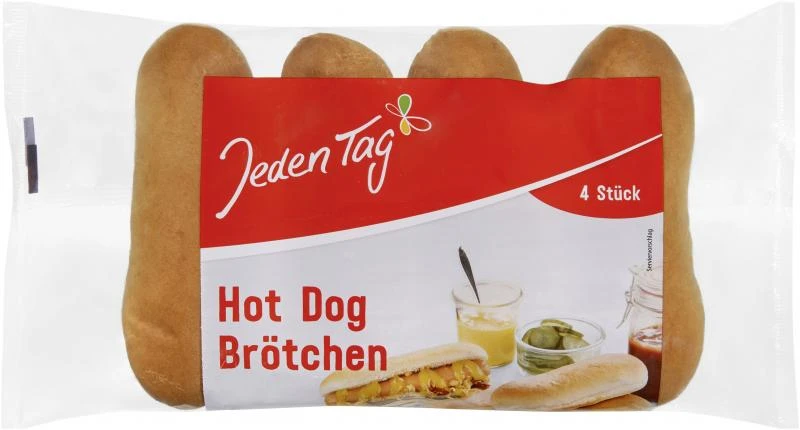 Jeden Tag Hot Dog Brötchen 1 Jeden Tag Hot Dog Brötchen